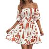 Cocila Tubino Ragazza Elegante Abiti da Cerimonia Curvy Donna Vestitini Donna Mare Vestito Donna Estivo al Ginocchio Abito da Donna Estivo Sexy Vestiti Donna Chiffon (Orange, L)