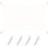 Sunnylaxx 4x6m Crema Tenda a Vela Rettangolare, Impermeabile Vele Parasole Protezione UV per Esterno, Giardino e Terrazza, Piscina
