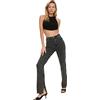 Trendyol Anthracite rip High Waist Slim Flare Jeans, 32 da Donna