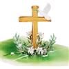 BETESSIN Biglietto Auguri Pop Up Croce per Santa Cresima Prima Comunione Battesimo Bambini Biglietto 3D con Busta Regalo Invito Religioso Bomboniere Cresima Comunione