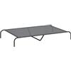 vidaXL Cuccia per Cani Rialzata Grigia 150x90x20cm Textilene e Acciaio, Letto per Cani rialzato, Letto per Cani da Esterno, Letto per Cani rinfrescante