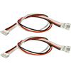 VUNIVERSUM 2 pezzi 2.0 PH 4 pin maschio a femmina 30 cm prolunga 24 AWG flessibile in silicone per RC Copter Computer PC fai da te modellismo