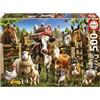 Educa - Puzzle da 500 pezzi per adulti e bambini | I ragazzi cattivi della fattoria. Misura: 48 x 34 cm. Include la colla Fix Puzzle. Da 11 anni (19905)
