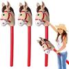 UILYNIU 3 Pezzi Cavallo Bastone Gonfiabile bastoncini gonfiabili per cavalli giocattoli gonfiabili accessori per giochi di cavalli per Tema Cavallo di Natale Puntelli per Bomboniere(3 Pezzi