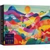 Elena Essex Puzzle - Viaggio | Puzzle 1000 pezzi | Puzzle per adulti 1000 pezzi | Puzzle colorato di arte astratta fresca | Dimensioni puzzle 71,1 x 50,8 cm