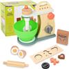 Hyacinthy Giocattoli da Cucina in Legno, Mixer in Legno per Cucinare con Ciotola, Set da Forno per Bambini di Età Superiore ai 3 Anni