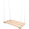 Woudi® I Altalena per Bordo Esterno, Regolabile in Altezza, caricabile Fino a 60 kg, Legno di Betulla ...
