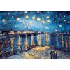 MISITU Puzzle 2000 pezzi per adulti puzzle Van Gogh puzzle notte stellata sul Rhôn 2000 pezzi puzzle per bambini dai 14 anni in su