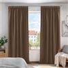 Deconovo Tende Oscuranti Camera da Letto 2 Pezzi, Termiche Isolanti, Tende Coprente e Moderne per Finestre Interni, 140x290 CM (Larghezza x Altezza), Marrone
