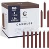 Candle Charisma 100 candele marroni per incantesimi - Candele profumate di paraffina da 10,2 cm, senza fumo e antigoccia, candele colorate, 1,5 ore di combustione, candele coniche spesse 1 cm per