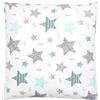 TupTam Federa per Cuscini per Bambini con Motivi Decorativi, Stelle Menta/Nero, 40 x 60 cm