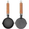 Beufee Mini Padella per Uova 2 Pezzi, Padella per Uova Singole in ghisa Padella Antiaderente per frittata Padella Piccola per Uova da 3,9 Pollici