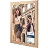 CABBEL Cornice 30x40 cm, Rovere, robusta cornice in legno MDF, plexiglass infrangibile, da appendere e da