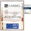 CABBEL Cornice 40x50 cm, Rovere scuro, Robusta Cornice in Legno MDF, Vetro Plexi infrangibile, da Appendere, Ideale