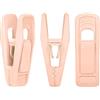 Andiker - Set di 20 clip per vestiti in velluto, clip per pantaloni con dita per velluto, spille per vestiti (Rosa)