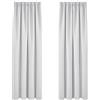 Deconovo Tende Oscuranti Camera da Letto 2 Pezzi, Termiche Isolanti, Tende Coprente e Moderne per Finestre Interni, 140x240 CM (Larghezza x Altezza), Grigio Perla