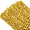 TOAOB THE ONE AND ONLY BABY TOAOB 100 Pezzi Scovolini Ciniglia Glitter per Lavoretti Oro Tono Steli Filo Pipe Cleaner Bastoncini 30cm per Fai da Te Decorativi Artigianato Halloween Natale Decorazion