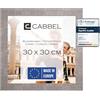 CABBEL Cornice 30x30 cm, Grigio (Calcestruzzo), robusta cornice in legno MDF, plexiglass infrangibile, da appendere e da