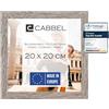 CABBEL Cornice 20x20 cm, Rovere scuro, robusta cornice in legno MDF, plexiglass infrangibile, da appendere e da