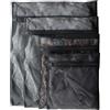 WhizNook 4 Pezzi Sacchetti Lavatrice, 24x30cm/30x40cm/40x50cm/60x60cm Retina per Lavatrice, Resistente Alle Macchie, Non Ingiallente Rete Lavatrice Biancheria per Giacche Delicate, Top, Reggiseni, ecc (Nero)