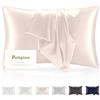 Poligino Federe Cuscino Seta 50x80cm - 22 Mamme 100% Naturale - per Pelle e Capelli - Anticrespo e Antiaging - OEKO-TEX - 1pz Rosa