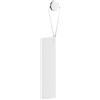 Keuco Spatole lava doccia in silicone, con supporto a parete, bianco | Spazzola per vetro da incollare, 26,4x8,2x1,7 cm, senza striature, estrattore per doccia,