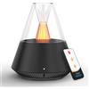 LtYioe Diffusore di aromi LtYioe per oli essenziali, umidificatore ad ultrasuoni da 150 ml, diffusore di aromaterapia con telecomando, spegnimento automatico senza acqua e luce d'atmosfera a LED (nero)