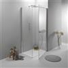 Generic Box Doccia Angolare 70X90 Cm Porta Battente con Lato Fisso Trasparente