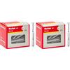 Fischer 508273 Tasselli Prolungati a Battere, Fissaggio a Percussione con Chiodo Premontato per Pieno, Semipieno e Calcestruzzo, Grigio, 6 x 40 mm (Confezione da 2)