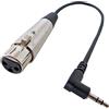 Keepdrum MC a 025 XJ - Cavo audio, 0,3 m da XLR femmina a TRS Mini Jack 3,5 mm per fotocamere DV cavo per microfono