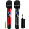 EASJOY Microfono senza fili bluetooth, microfono dinamico, microfoni palmari set con ricevitore, ideale per karaoke, conferenze, feste, discorso, aula, bar