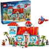 LEGO | Disney Casa sulla Spiaggia di Lilo e Stitch - Modellino Giocattolo con 6 Stanze, Osservatorio, Astronave e 5 Minifigure, Giochi per Bambine e Bambini da 9 Anni, Idea Regalo di Compleanno 43268
