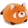 NICI peluche Chill-NICI panda rosso 30x34cm - arancione - Morbido peluche, carino da coccolare e giocare, per bambini e adulti, un'ottima idea regalo - 61697
