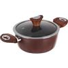 KASANOVA Casseruola 20 cm marrone Kolors con coperchio