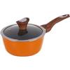 KASANOVA Casseruola arancione Kolors con coperchio (18 cm un manico)