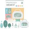 Momcozy Set Regalo Neonato Core, Kit Cura per Baby Shower e Lista Nascita | Aspiratore nasale, forbicine, tagliaunghie, lima, tubi gas, spazzole, spazzolino da dito, pettine e borsa