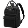 LOVEVOOK - Zaino da donna piccolo, impermeabile, zaino 2 in 1, da città, con porta di ricarica USB, mini zaino da donna, elegante, per il tempo libero, la scuola, i viaggi, il lavoro, A-nero., 13,3
