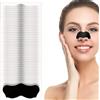 VQEOEOT Cerotti Punti Neri, 100 Pezzi strisce Cerotti Rimuovi Punti Neri, Strisce Punti Neri Naso Carbone di Bambù, Cerotto Naso Punti Neri, Nose Strips, Punti Neri Naso per Donne e Uomini