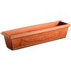 Dehner Fioriera Firenze, ca. 60 x 20 x 17 cm, plastica, terracotta, arancione