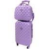 Camomilla Milano Set 2 pz Valigeria, Trolley (40 lt.) + Vanity Case (15 lt.), Materiale Rigido, Ruote Pivotanti, Colore Glicine