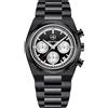 TAYSHILEY Orologi da uomo al quarzo, in acciaio inox, impermeabili, cronografo, orologi da polso per uomini, orologi da polso di lusso per affari, sport, con data automatica, BY5204 Tutto nero, Spotrs