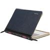 MOSISO Custodia Rigida Laptop Borsa Porta PC Compatibile con MacBook Air 13,6 Pollici 2025-2022 M3 A3113 M2 A2681/Air 13 2022-2018 M1/Pro 13 2025-2016 M2 M1,PU Pelle Vintage NoteBook Cover,Navy Blu