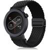 PaceBid 22mm Cinturino per CMF by Nothing Watch 3 Pro, Uomini Donne Sport Intrecciato Nylon Magnetico Elastico Bracciali Cinturini di Ricambio per CMF by Nothing Watch Pro 2/3 Smartwatch - Nero