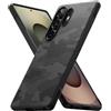 Ringke Onyx Compatibile con Cover Samsung Galaxy S25 Ultra, Custodia Calza Perfettamente Antiscivolo Anti-Impronte Graffio Resistente Stile Militare Antiurto - Camo Black