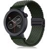 PaceBid 22mm Cinturino per CMF by Nothing Watch 3 Pro, Uomini Donne Sport Intrecciato Nylon Magnetico Elastico Bracciali Cinturini di Ricambio per CMF by Nothing Watch Pro 2/3 Smartwatch - Verde