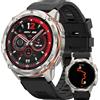 KOSPET TANK T3 Ultra 2 Smartwatch, Orologio Militare Uomo con GPS, 5ATM Impermeabile, 1.43"Schermo HD AMOLED, 170+ Modalità Sport/Chiamata Bluetooth/Altitudine/Pressione/Bussola Argento