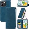 Cracedily Cover per Honor 200 Smart Case, Custodia Cover Pelle Premium Portafoglio con Porta Carte Magnetica Supporto Protezione Flip Case Custodia per Honor 200 Smart, Blu-verde
