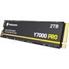 Yottamaster Y7000Pro 2TB SSD M.2 PCIe 4.0, Fino a 7000MB/s, Unità a stato solido interna M.2 2280 NVMe con flash NAND 3D QLC, Aggiornamento dello storage per PS5, PC, computer portatile, gioco