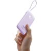 VIYISI Powerbank 10000 mAh, batteria esterna max.22,5 W, batteria ultra compatta con cavo USB-C integrato e indicatore LED per iPhone 16/15, iPad, Samsung Galaxy S24/S23, Huawei, Google, viola