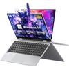 Generico PC Portatile 2 in 1 da 14,1 pollici, Notebook Core i3-1315U CPU 16 GB RAM 512 GB SSD metallo laptop, PC portatile con tipo C, BT 5.2, USB 3.0, Backlit Keyboard, Fingerprint Unlock portatile